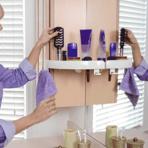 Snap Up Bathroom Shelf