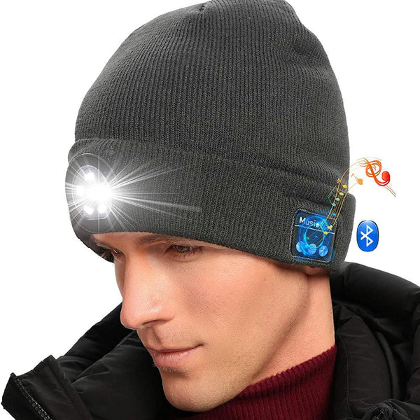 LED Lighted Beanie with Music Speakers