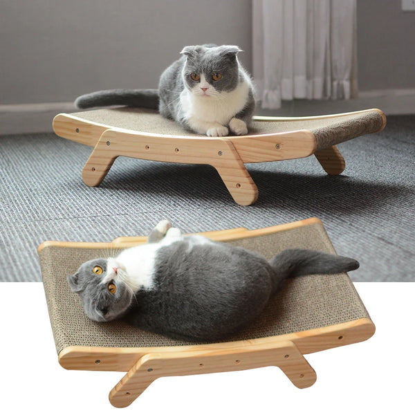 Wooden Cat Scratcher Scraper