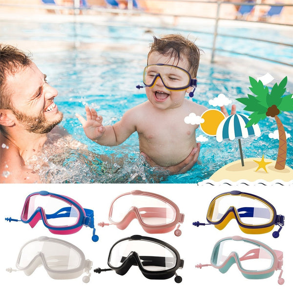 Kid Swimming Goggles Earplugs