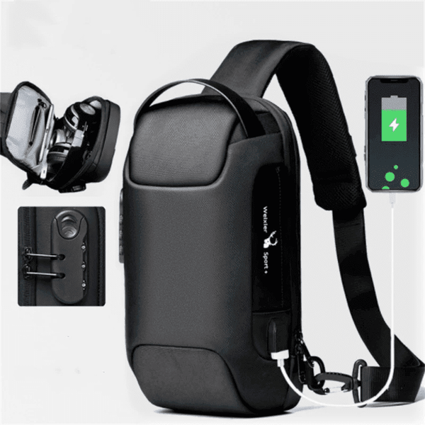 Waterproof Solid Crossbody Bag