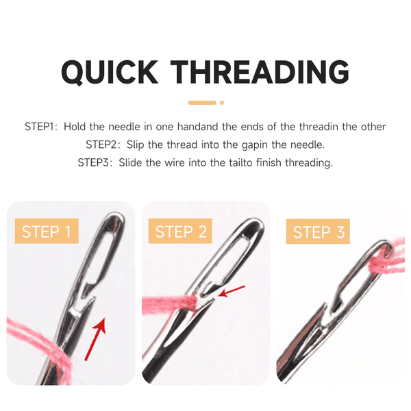 Self-threading Needles