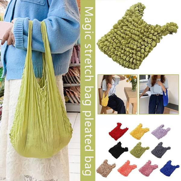 Pleated Stretch Bag