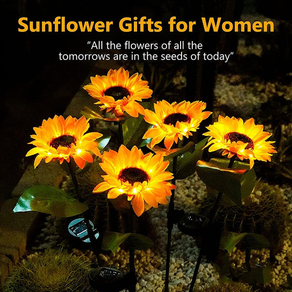 Waterproof Solar Sunflower Light