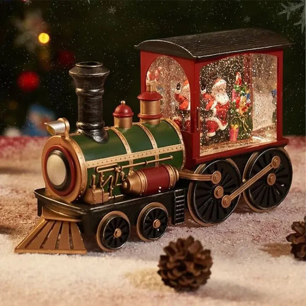 Santa Claus Train Music Box